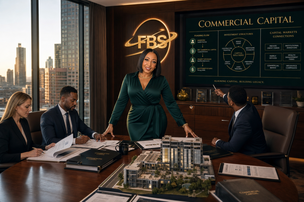 Two professional women in a high-end boardroom discussing strategic financing and deal structures.