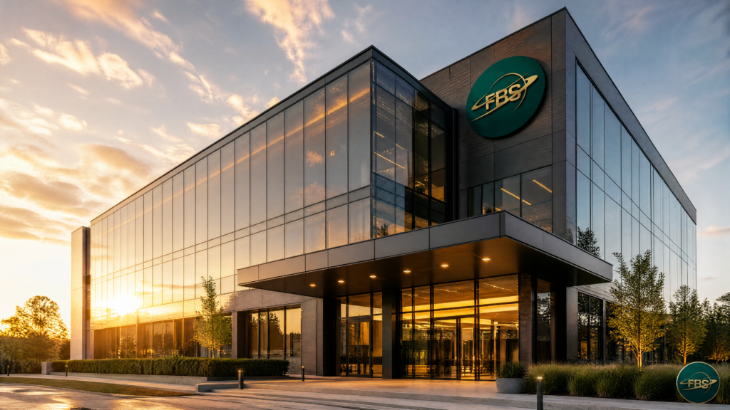 Successful African American executive in a modern glass office